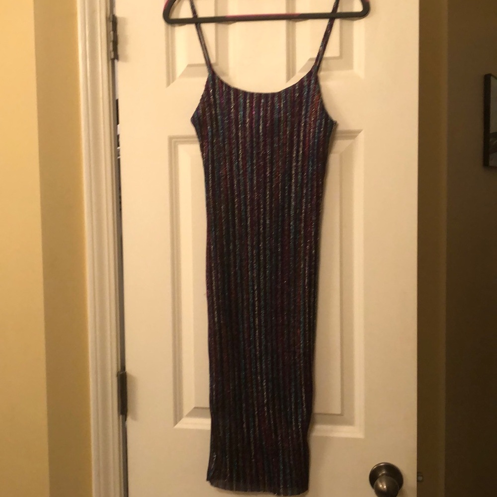 Fashion Nova Bright Lights Stripe Dress